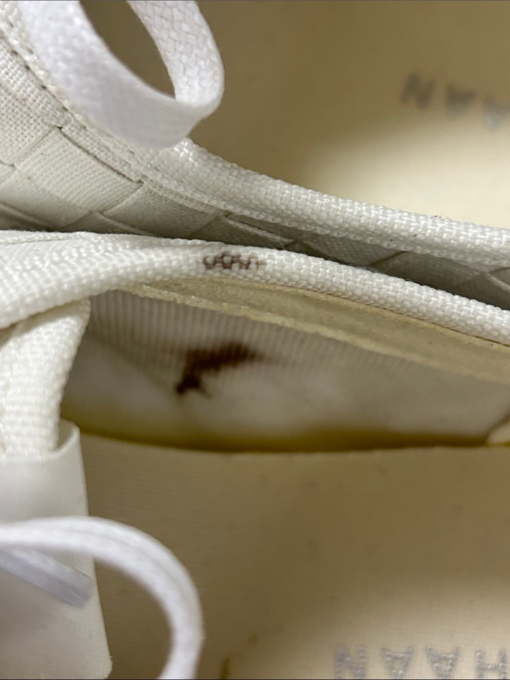 Cole Haan White Woven Lace-Up Sneakers size 9.5 image 6